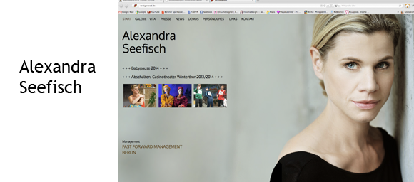 Alexandra Seefisch, Deutsche Schauspielerin Alexandra Seefisch, Deutsche Schauspielerin